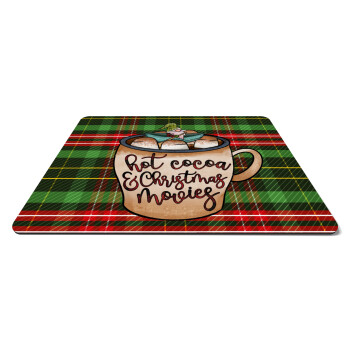 Hot Cocoa And Christmas Movies, Mousepad rect 27x19cm