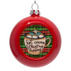 Red Christmas tree ornament bauble 8cm