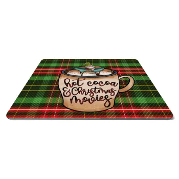 Hot Cocoa And Christmas Movies, Mousepad ορθογώνιο 27x19cm