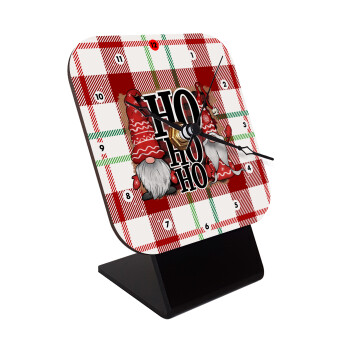 Ho ho ho, Επιτραπέζιο ρολόι ξύλινο με δείκτες (10cm)