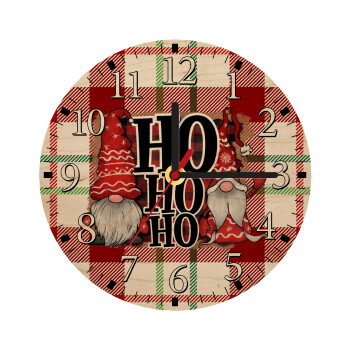Ho ho ho, Ρολόι τοίχου ξύλινο plywood (20cm)