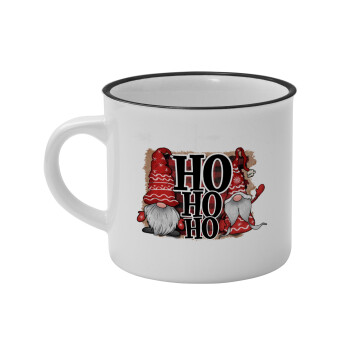 Ho ho ho, Κούπα κεραμική vintage Λευκή/Μαύρη 230ml