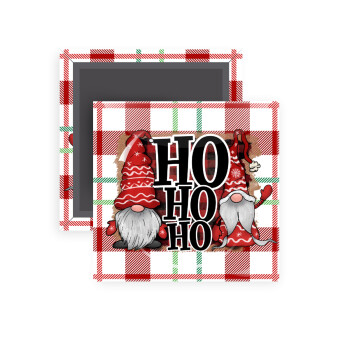 Ho ho ho, Μαγνητάκι ψυγείου τετράγωνο διάστασης 5x5cm