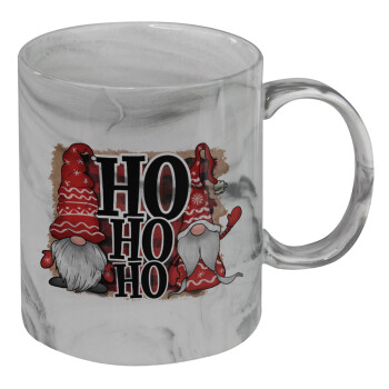 Ho ho ho, Mug ceramic marble style, 330ml