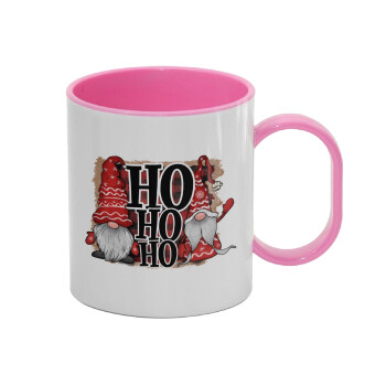 Ho ho ho, Κούπα (πλαστική) (BPA-FREE) Polymer Ροζ για παιδιά, 330ml