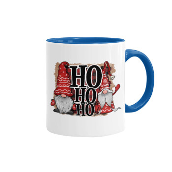 Ho ho ho, Mug colored blue, ceramic, 330ml