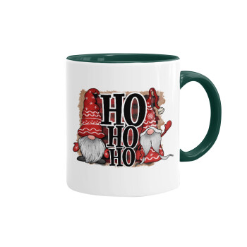 Ho ho ho, Mug colored green, ceramic, 330ml