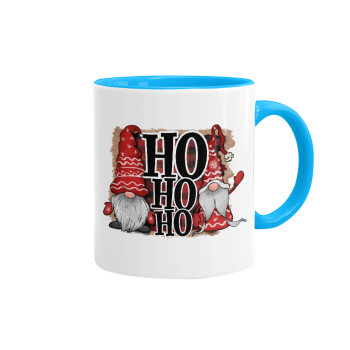Ho ho ho, Mug colored light blue, ceramic, 330ml