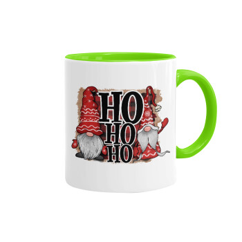 Ho ho ho, Mug colored light green, ceramic, 330ml