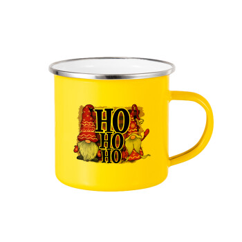 Ho ho ho, Yellow Enamel Metallic Cup 360ml