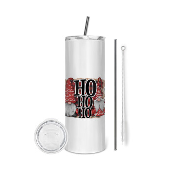 Ho ho ho, Tumbler stainless steel 600ml, with metal straw & cleaning brush