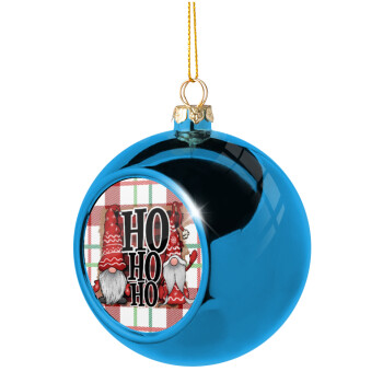 Ho ho ho, Χριστουγεννιάτικη μπάλα δένδρου Μπλε 8cm