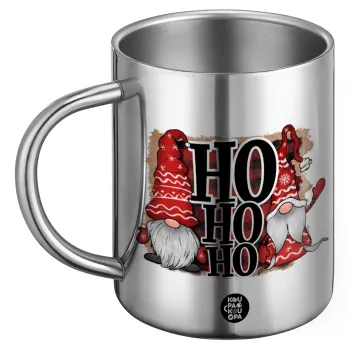Ho ho ho, Ανοξείδωτη Μεταλλική Κούπα 450ml - Διπλού Τοιχώματος