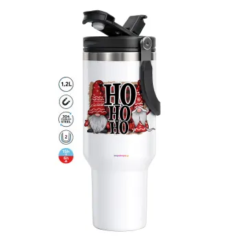 Ho ho ho, Mega Tumbler με καπάκι, διπλού τοιχώματος (θερμό) 1,2L