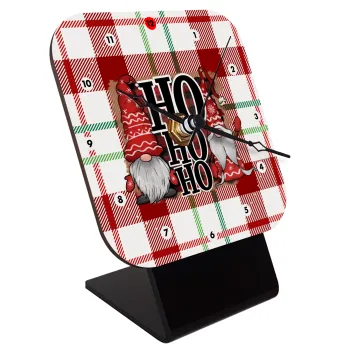 Ho ho ho, Επιτραπέζιο ρολόι ξύλινο με δείκτες (10cm)