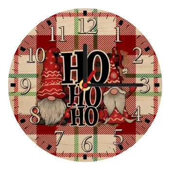 Ho ho ho, Ρολόι τοίχου ξύλινο plywood (20cm)