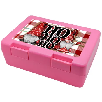 Ho ho ho, Παιδικό δοχείο κολατσιού ΡΟΖ 185x128x65mm (BPA free πλαστικό)