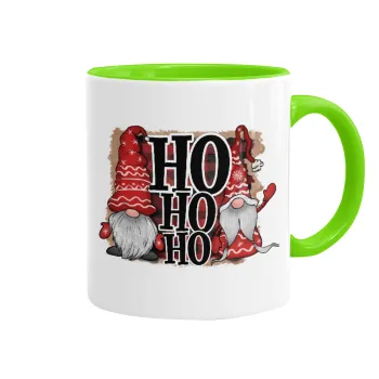 Ho ho ho, Mug colored light green, ceramic, 330ml