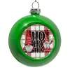 Green Christmas tree ornament bauble 8cm