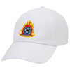 Πυροσβεστικό σώμα Ελλάδος, Καπέλο ενηλίκων Jockey Λευκό (snapback, 5-φύλλο, unisex)