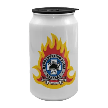 Πυροσβεστικό σώμα Ελλάδος, Κούπα ταξιδιού μεταλλική με καπάκι (tin-can) 500ml