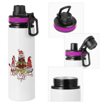 Oh Christmas Night, Μεταλλικό παγούρι νερού με καπάκι ασφαλείας, αλουμινίου 850ml