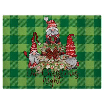 Oh Christmas Night, Επιφάνεια κοπής γυάλινη (38x28cm)