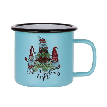 Oh Christmas Night, Κούπα Μεταλλική εμαγιέ ΜΑΤ σιέλ 360ml