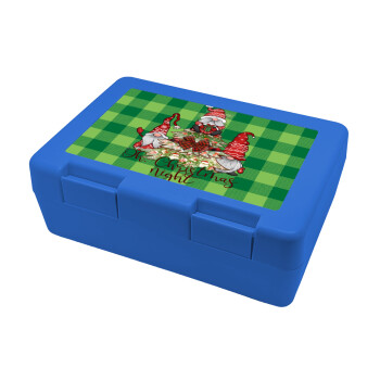 Oh Christmas Night, Children's cookie container BLUE 185x128x65mm (BPA free plastic)