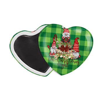 Oh Christmas Night, Μαγνητάκι καρδιά (57x52mm)