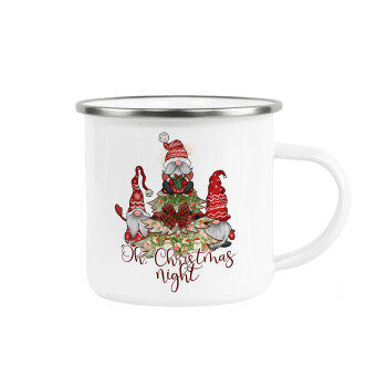 Oh Christmas Night, Metallic enamel cup white 360ml