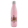 Μεταλλικό παγούρι θερμός Ροζ Ιριδίζον (Stainless steel), διπλού τοιχώματος, 500ml