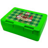 Children's cookie container GREEN 185x128x65mm (BPA free plastic)