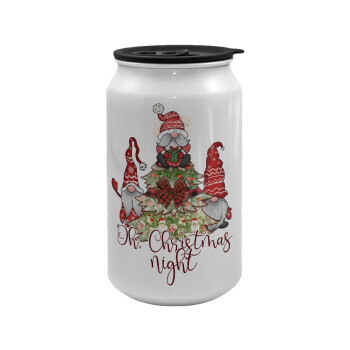 Oh Christmas Night, Κούπα ταξιδιού μεταλλική με καπάκι (tin-can) 500ml