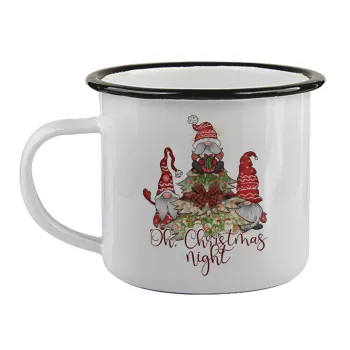 Oh Christmas Night, Κούπα εμαγιέ με μαύρο χείλος 360ml