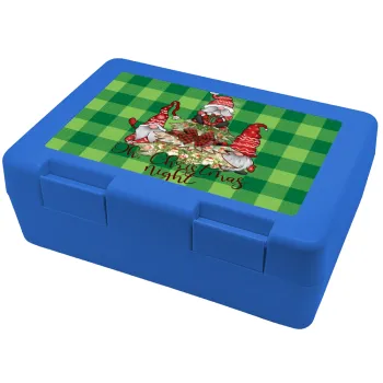 Oh Christmas Night, Children's cookie container BLUE 185x128x65mm (BPA free plastic)