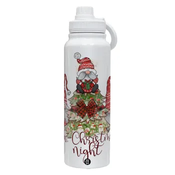 Oh Christmas Night, Θερμός 1L Ανοξείδωτο με Βάση Κινητού & Διπλά Τοιχώματα