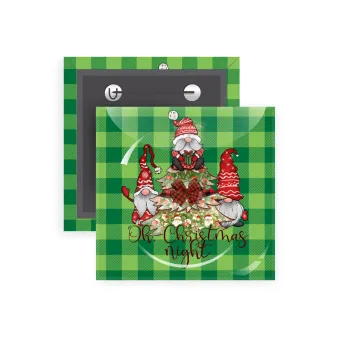 Oh Christmas Night, Κονκάρδα παραμάνα τετράγωνη 5x5cm