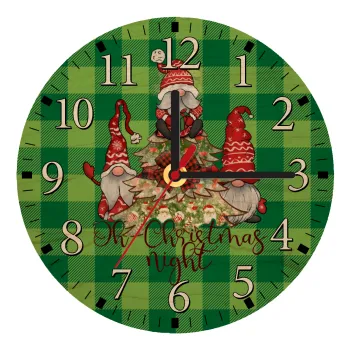 Oh Christmas Night, Ρολόι τοίχου ξύλινο plywood (20cm)