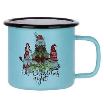 Oh Christmas Night, Κούπα Μεταλλική εμαγιέ ΜΑΤ σιέλ 360ml