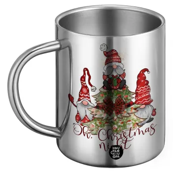 Oh Christmas Night, Ανοξείδωτη Μεταλλική Κούπα 450ml - Διπλού Τοιχώματος