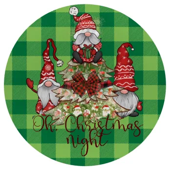 Oh Christmas Night, Mousepad Στρογγυλό 20cm