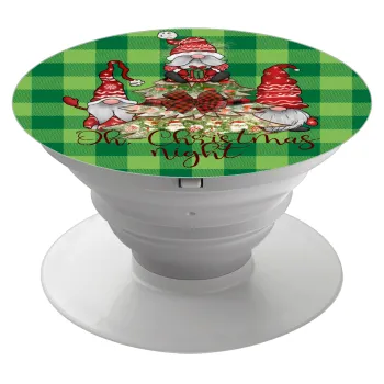 Oh Christmas Night, Phone Holders Stand  White Hand-held Mobile Phone Holder