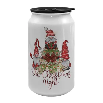 Oh Christmas Night, Κούπα ταξιδιού μεταλλική με καπάκι (tin-can) 500ml