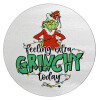 Grinch Feeling Extra Grinchy Today, Επιφάνεια κοπής γυάλινη στρογγυλή (30cm)