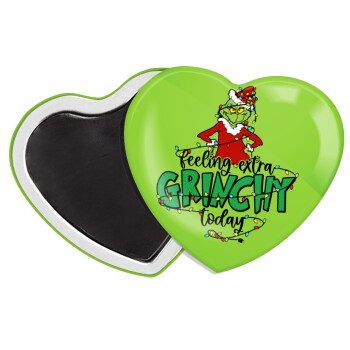 Grinch Feeling Extra Grinchy Today, Μαγνητάκι καρδιά (57x52mm)
