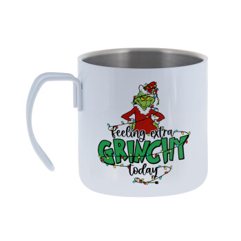 Grinch Feeling Extra Grinchy Today, Mug Stainless steel double wall 400ml