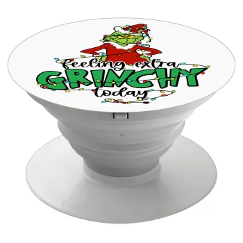 Grinch Feeling Extra Grinchy Today, Phone Holders Stand  Λευκό Βάση Στήριξης Κινητού στο Χέρι