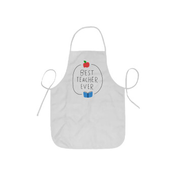 Best teacher ever, Ποδιά Σεφ ολόσωμη κοντή  Παιδική (44x62cm)