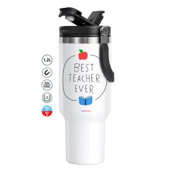 Best teacher ever, Mega Stainless steel Tumbler with lid, double wall 1,2L